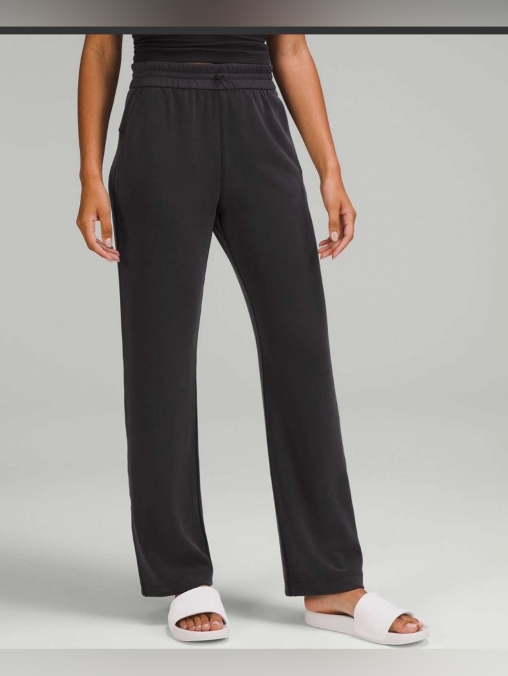 🍋Women’s Lululemon Softstreme High-Rise Pant Size 10 Black W5EGTS🍋